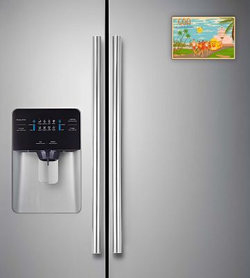 Goa Theme Fridge Magnet Refrigerator Stylish Fridge Magnet Home & Kitchen Decor  Travels Magnet Sticker  Souvenir Fridge Magnets (Goa Culture Magnet)